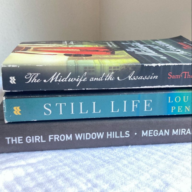 Mystery Bundle: Still Life, The Midwife and the Assassin, The Girl From Widow Hills