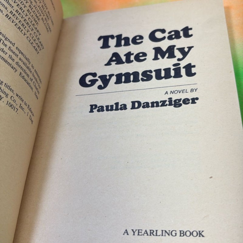 The cat ate my gym suit YA yearling book