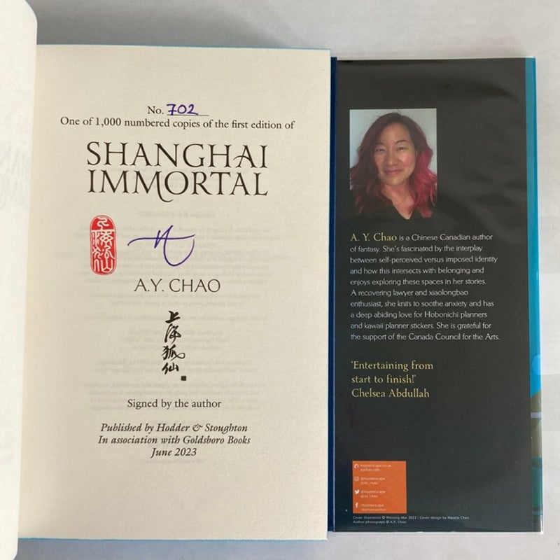 Goldsboro Shanghai Immortal SIGNED/NUMBERED