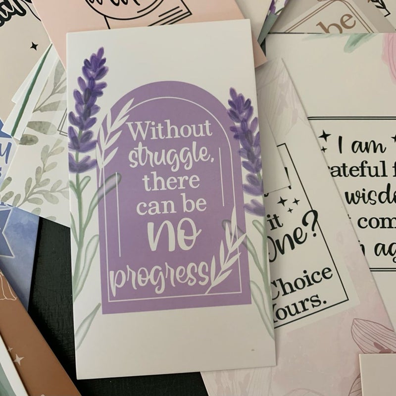 Daily Positive Affirmations Quotes Cards - New!