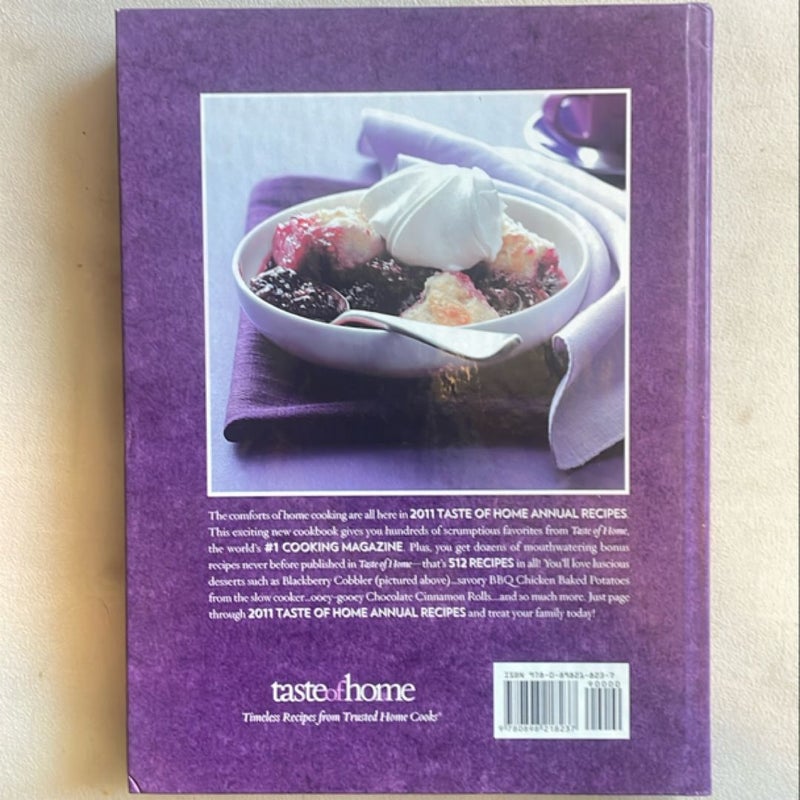 2011 Taste of Home Annual Recipes Cookbook