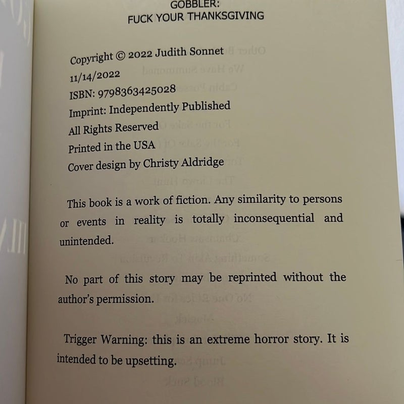 🦃 Gobbler: Fuck Your Thanksgiving