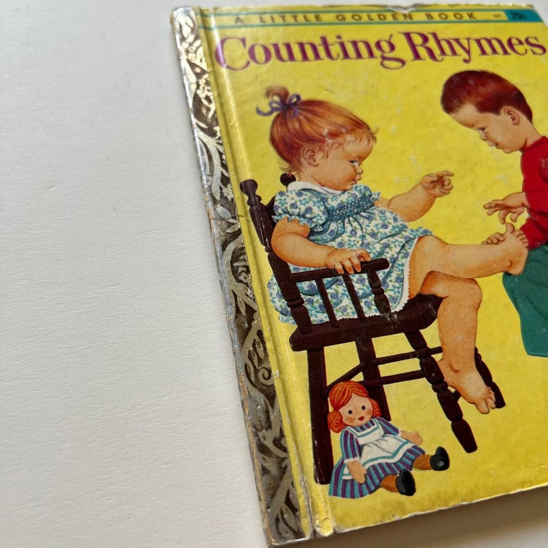 Vintage Little Golden Book: Counting Rhymes Book 1960