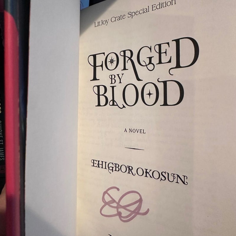 LitJoy To Bee Read SIGNED Forged by Blood