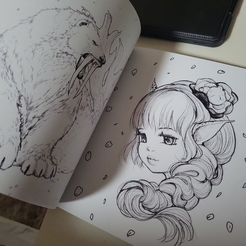 Pop Manga Beauties and Beasties Coloring Book