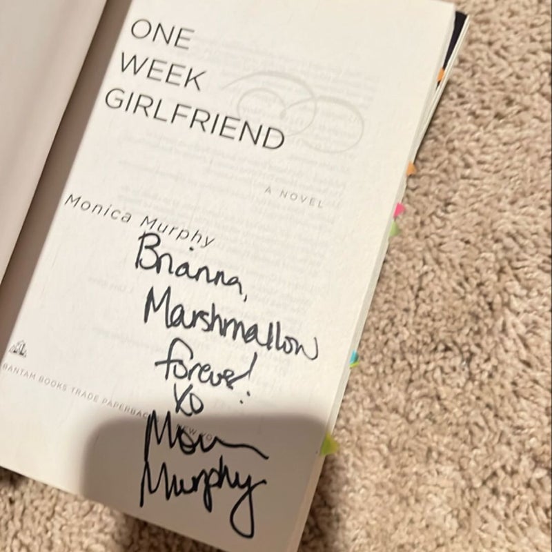 One week girlfriend series signed 