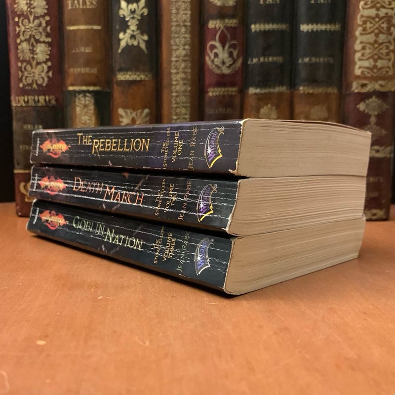 DragonLance: Complete Stonetellers Trilogy Set: The Rebellion, Death March, Goblin Nation, All First Edition First Printing