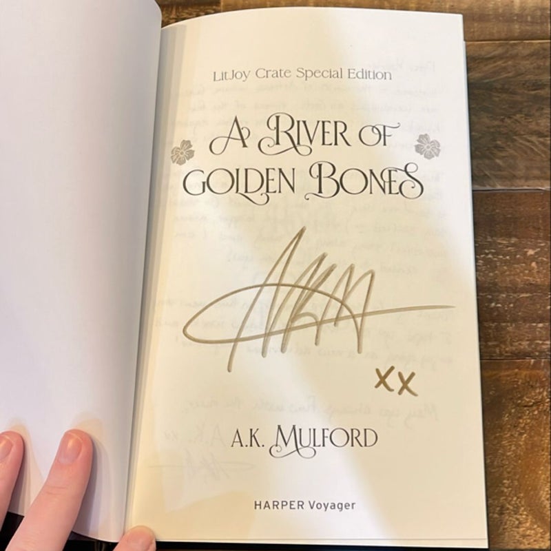 A River of Golden Bones (To Bee Read Signed Edition)