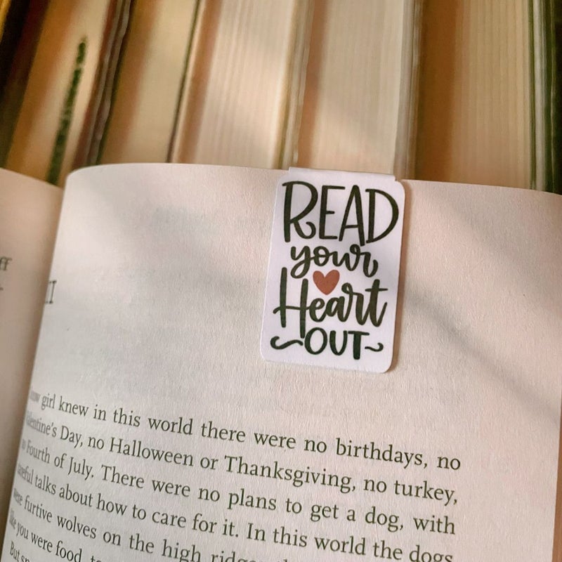 Read Your Heart Out Magnetic Bookmark