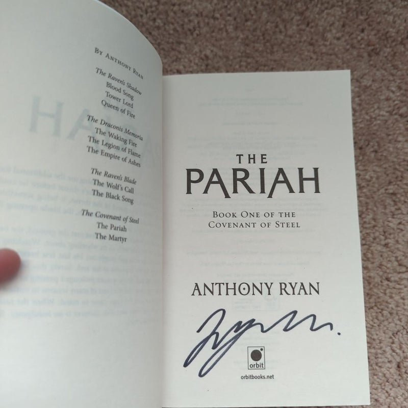 The Pariah Signed