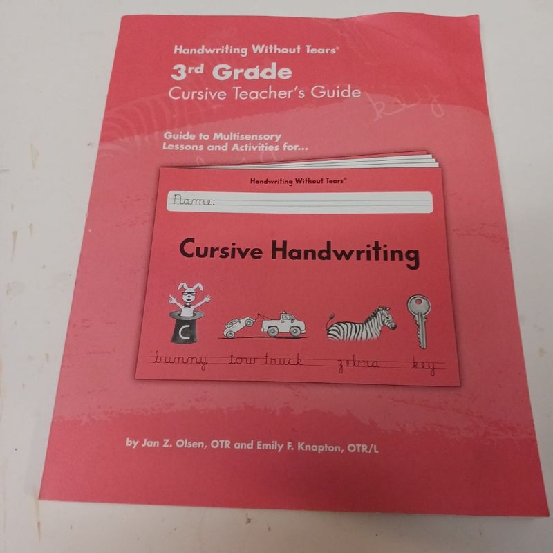 3rd Grade Cursive Teacher's Guide