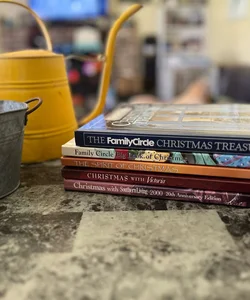 Lot of 5 Family Circle/Southern Living Christmas Hardback Books