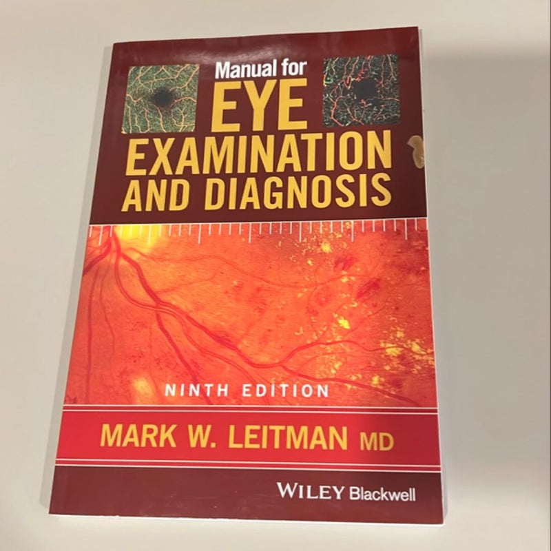 Manual for Eye Examination and Diagnosis