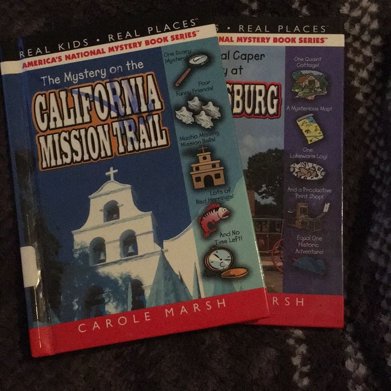 The Colonial Caper Mystery at Williamsburg & The Mystery on the California Mission Trail
