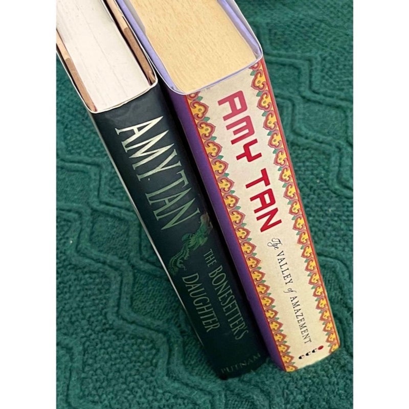 2 Novels by Amy Tam The Valley of Amazement and The Bonesetter's Daughter First Edition Hardcovers w/ Dust Jackets 