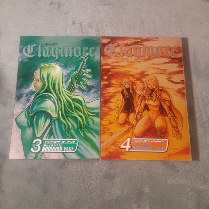 Claymore By Norihiro Yagi, Viz English Manga Lot Vol. 3,4,5,6,7,8,9,10