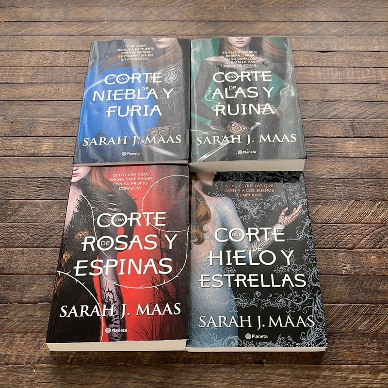 Rare Spanish complete set of ACOTAR - Out Of Print Covers