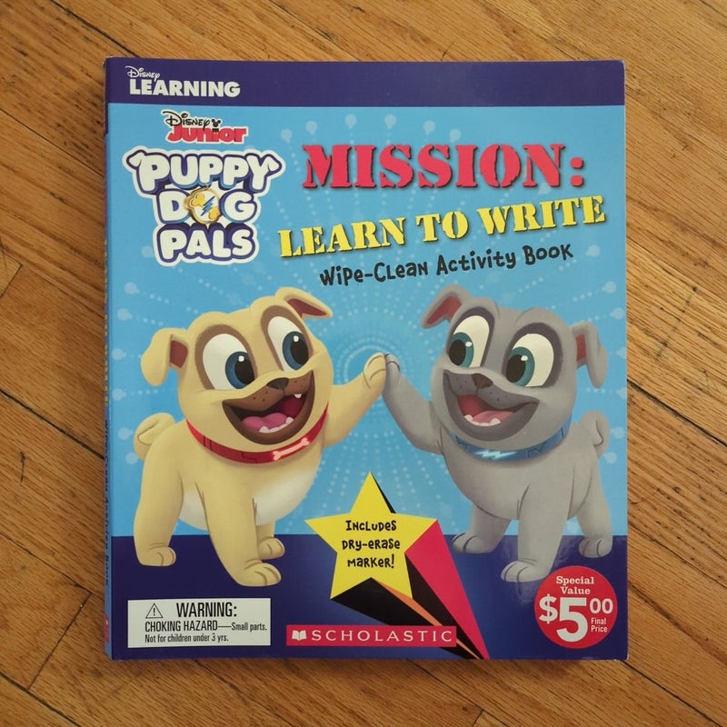 Mission: Learn to Write Wipe-Clean Activity Book