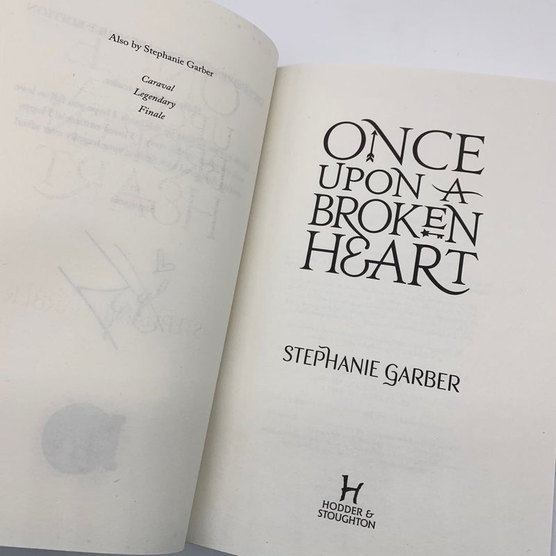 Stephanie Garber lot autograph selling once upon a broken heart caraval