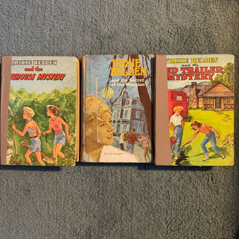 Trixie Belden and the Gatehouse Mystery; Trixie Belden and the Secret of the Mansion; Trixie Belden and the Red Trailer Mystery