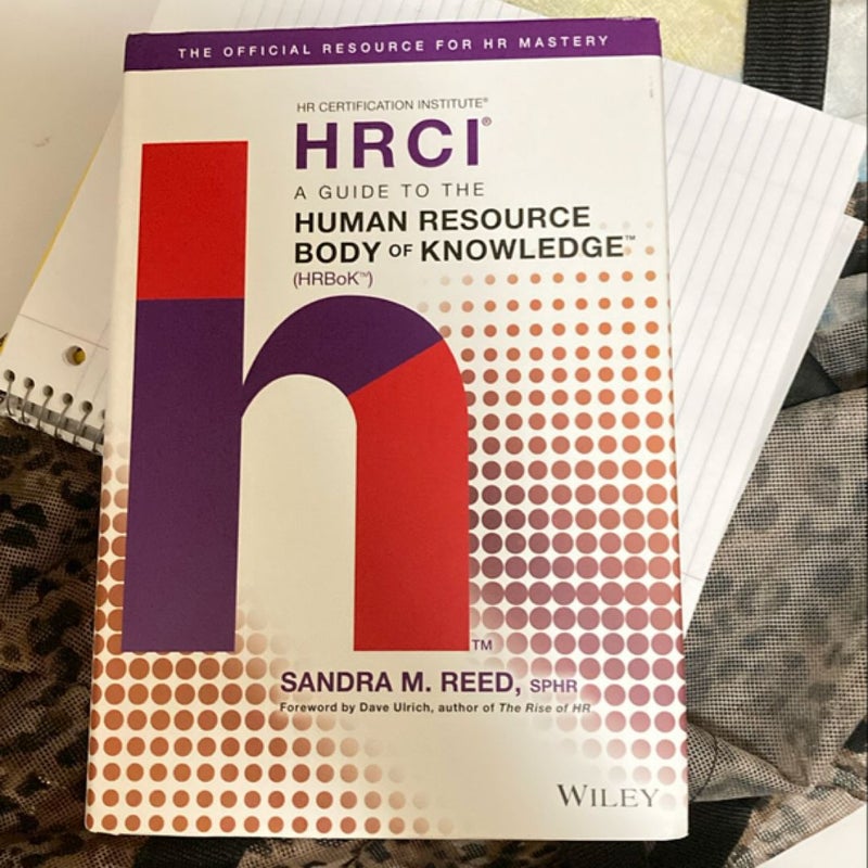 A Guide to the Human Resource Body of Knowledge (HRBoK)