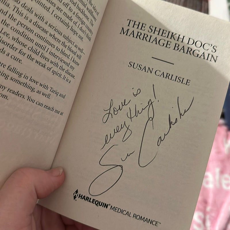 The Sheikh Doc's Marriage Bargain (signed)