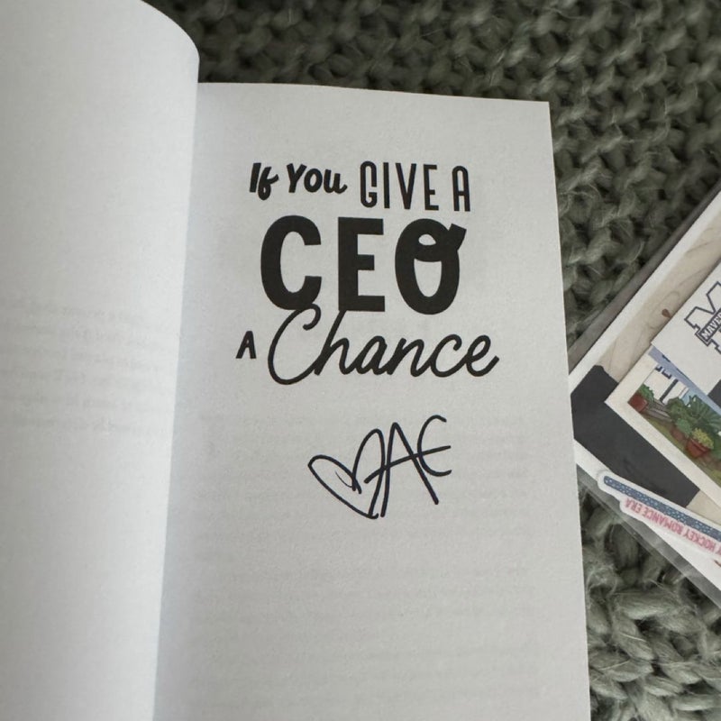 *SIGNED* If You Give a CEO a Chance (Bonus Goodies)