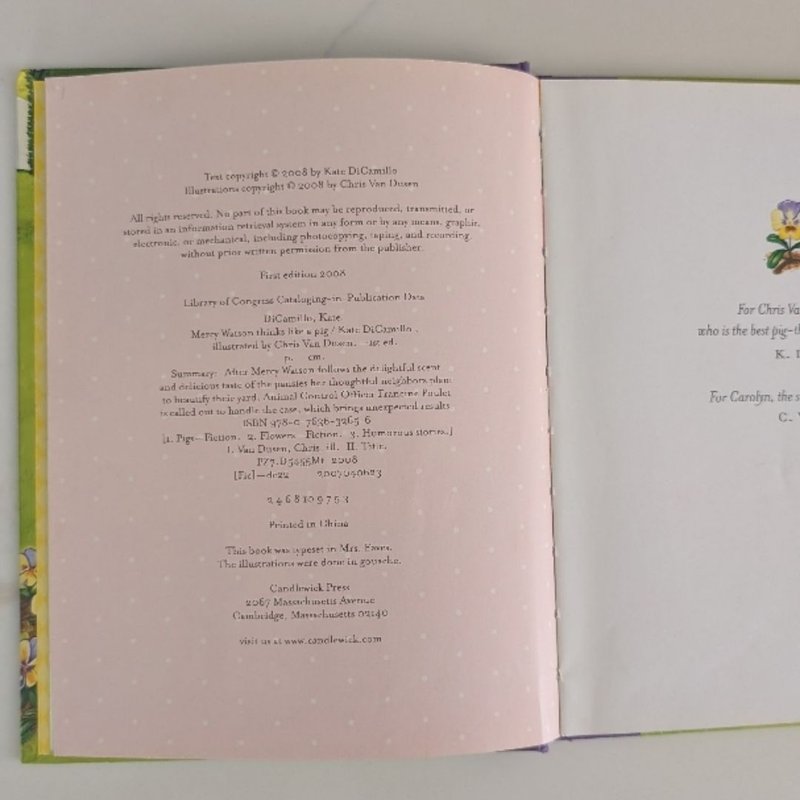 Mercy Watson Thinks Like a Pig