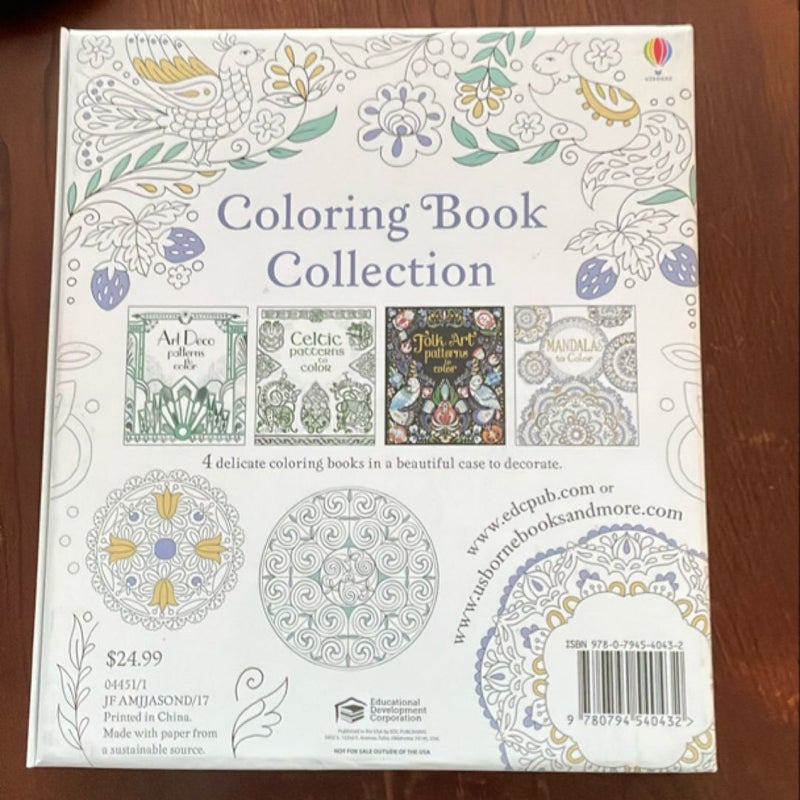 Usborne Coloring Book Collection  (4 books)