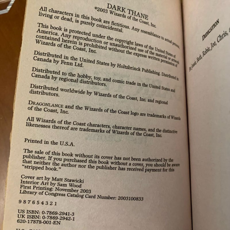 DragonLance: Complete Age of Mortals Series 1-6: Conundrum, Lioness, Dark Thane, Prisoner of Haven, Wizard’s Conclave, Lake of Death