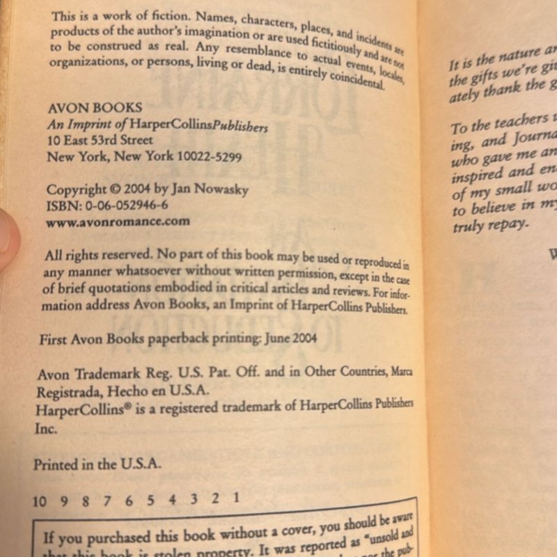 An Invitation to Seduction - An Avon Romantic Treasure, 1st Ed