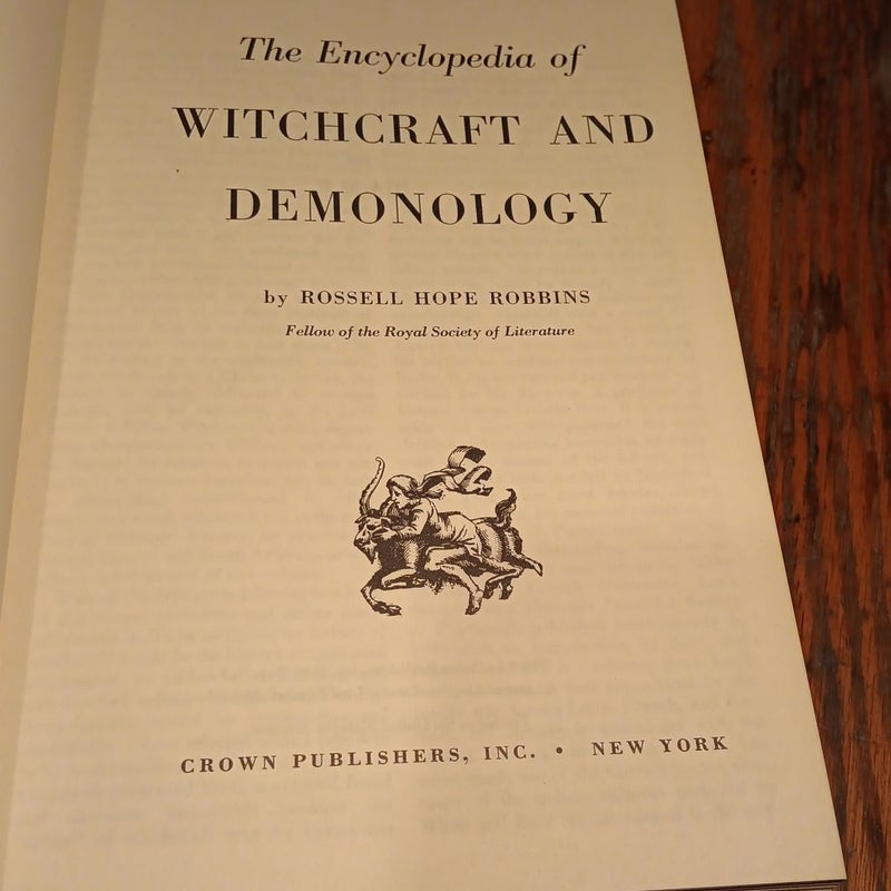 The Encyclopedia of Witchcraft and Demonology 1959 ed.