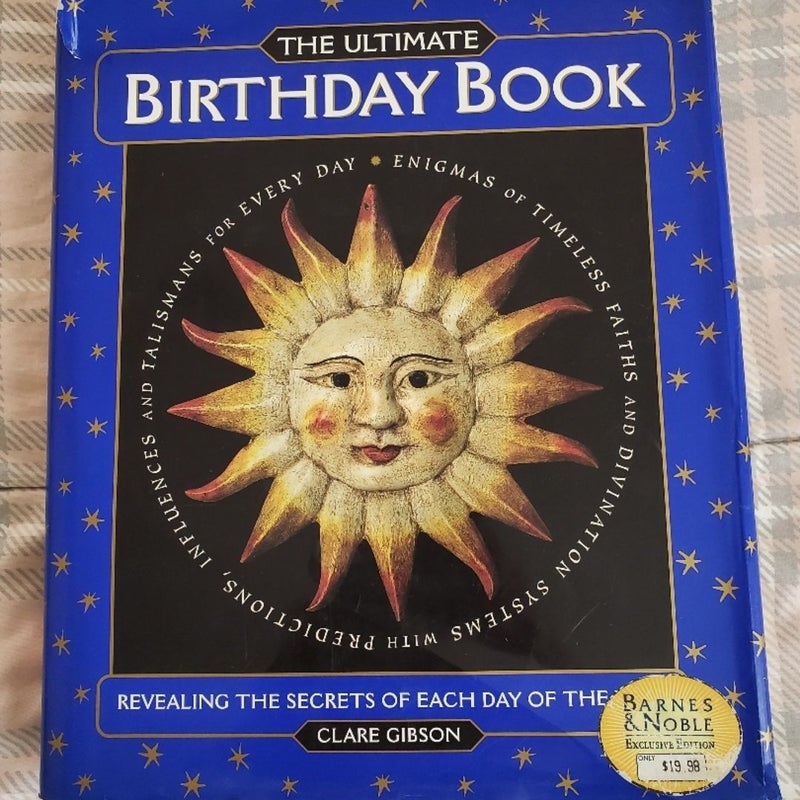 The Ultimate Birthday Book Clare Gibson Hardcover Book