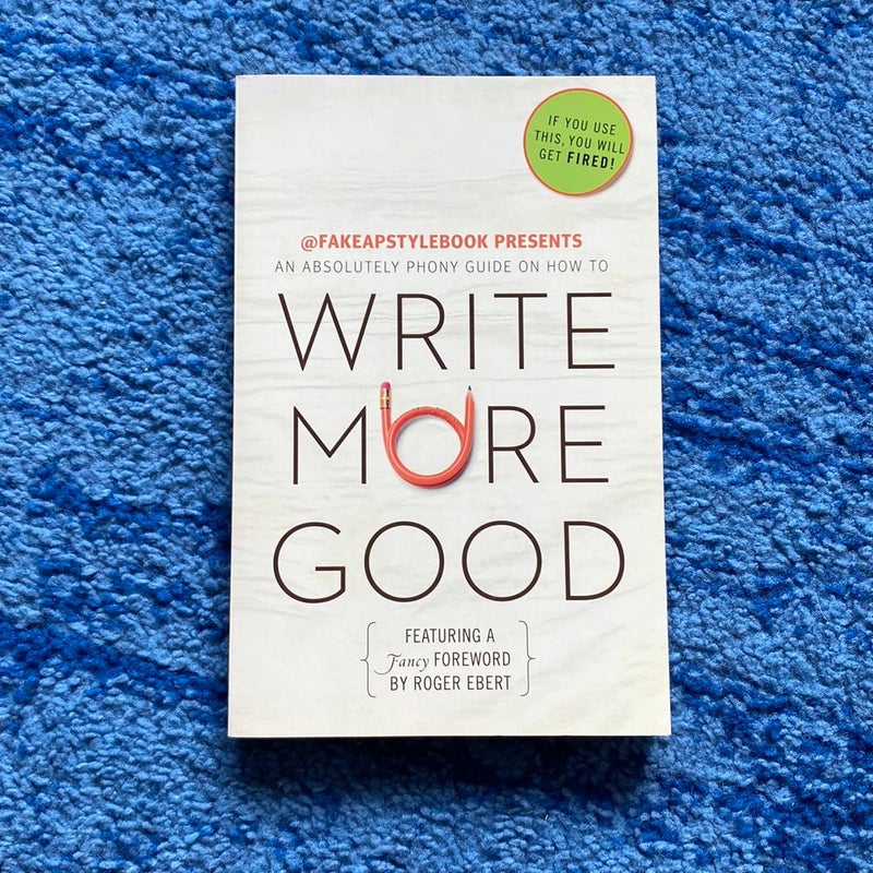 Write More Good