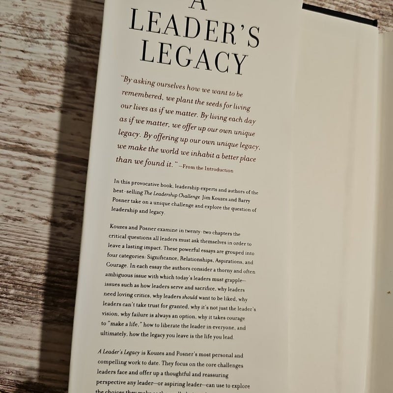 A Leader's Legacy