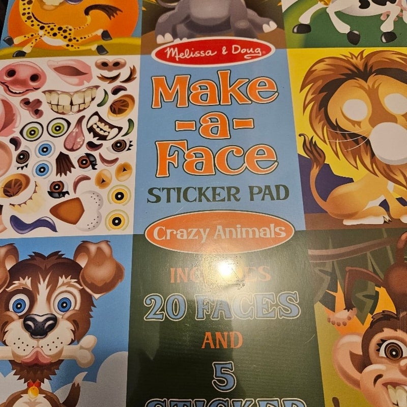 Melissa and doug. Make a face sticker big book