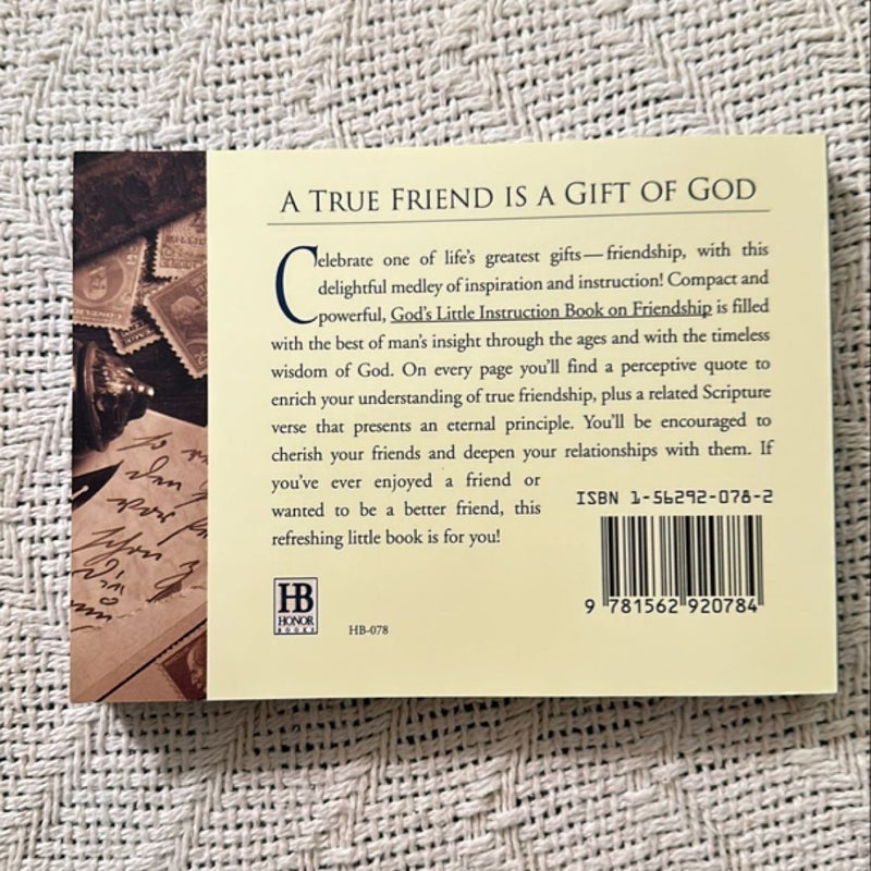 God's Little Instruction Book on Friendship