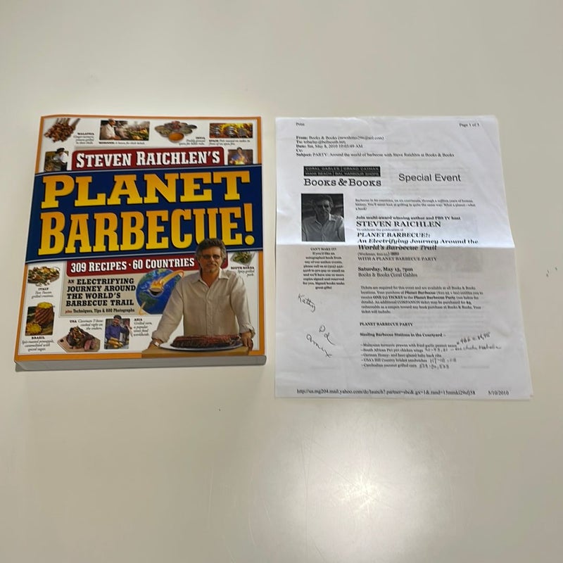 Planet Barbecue! Signed