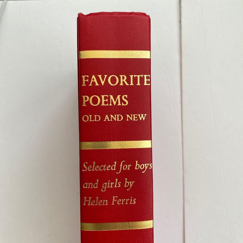 Favorite Poems Old and New 1957 Vintage Hardcover