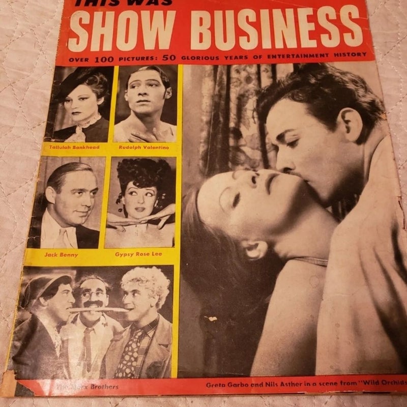 This Was Show Business 1956 Vintage Magazine 