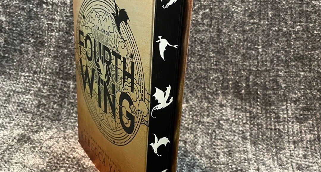 Fourth Wing - First edition with sprayed edges by Rebecca Yarros 