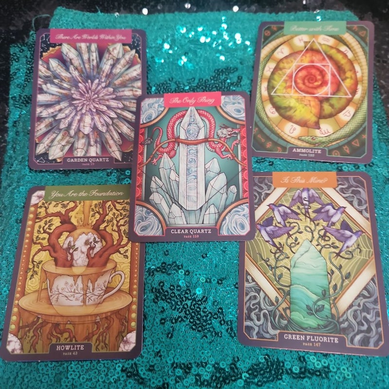 36-Card "The Illustrated Crystallary" Oracle Deck