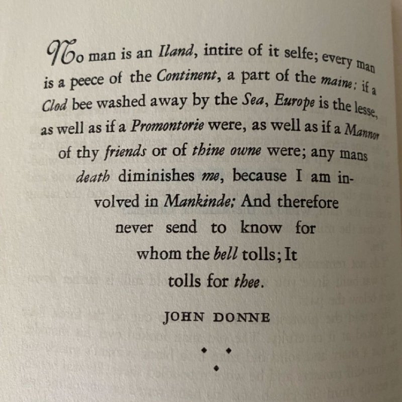 FOR WHOM THE BELL TOLLS - First Edition 1940 