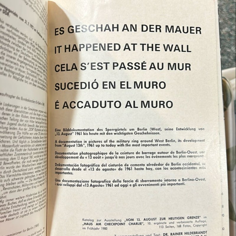 It Happened at the Wall