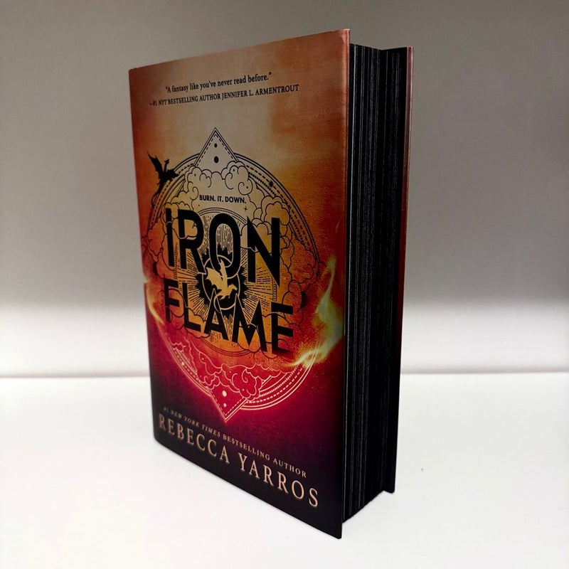 Iron Flame (1st edition/1st printing) with sprayed edges