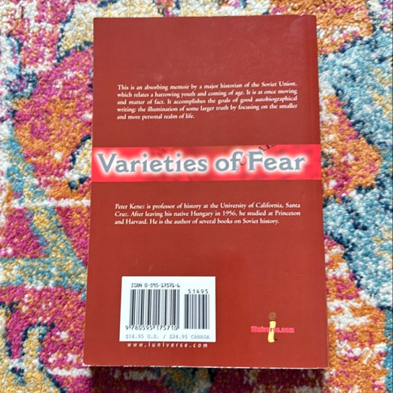 Varieties of Fear