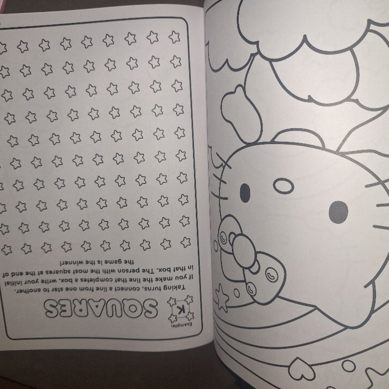 Hello kitty coloring book with crayons