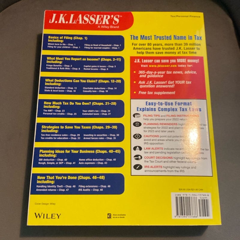 J. K. Lasser's Your Income Tax 2023
