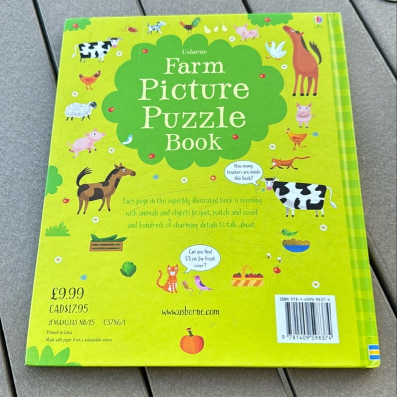 Farm Picture Puzzle Book