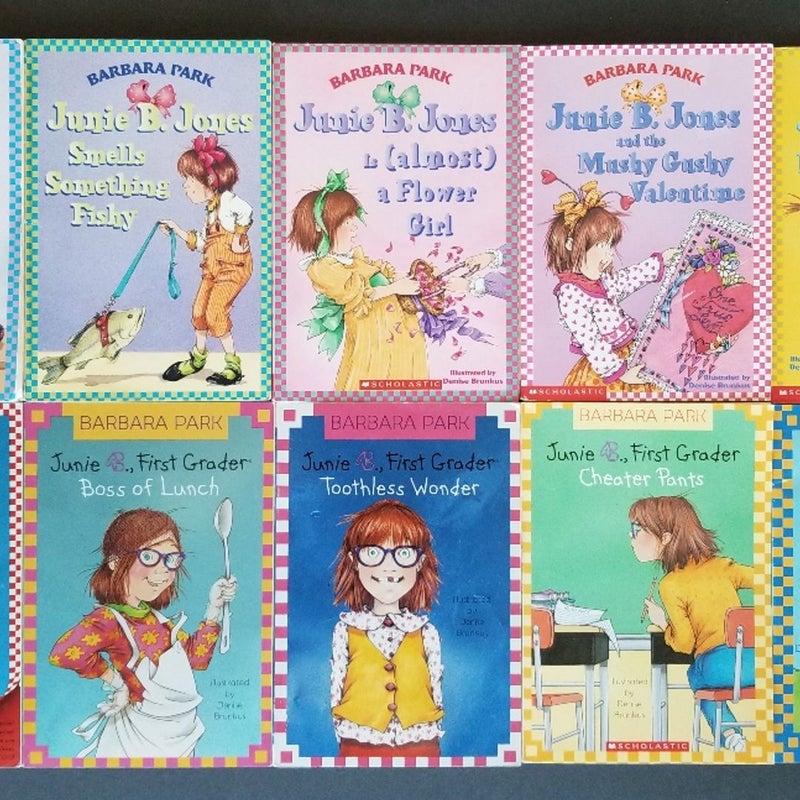 ALMOST COMPLETE SET OF 20 JUNIE B. JONES BOOKS BARBARA PARK #1-14 ARE BRAND NEW!